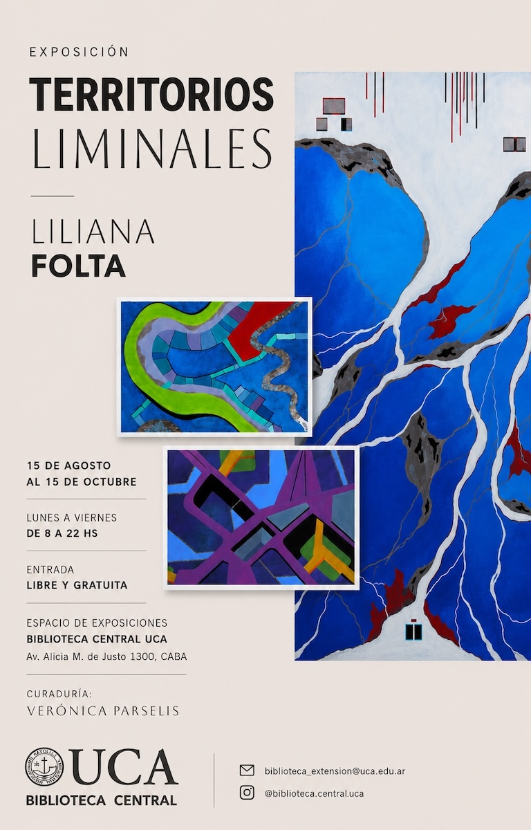 Flyer for Territorios Liminales solo exhibition
