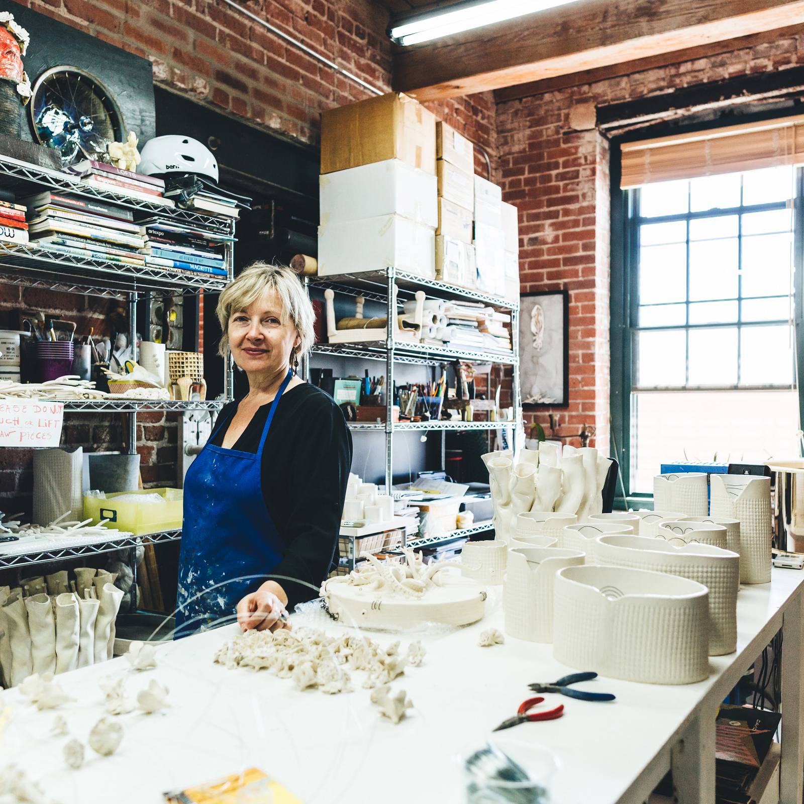 Liliana in her Boston studio.